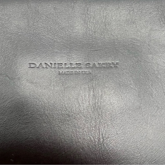 Danielle Sakry Handmade Black Leather Clutch - Picture 7 of 7